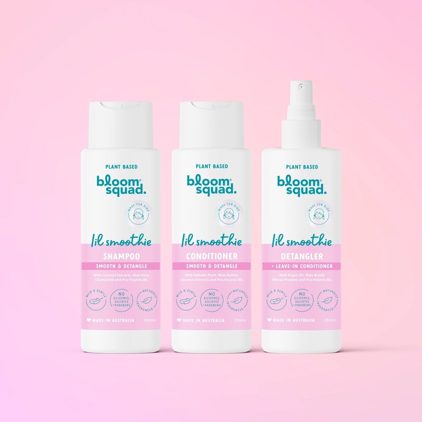 Lil Smoothie® Kids Shampoo | Conditioner | Detangler Spray - Bloom Squad® Kids Haircare