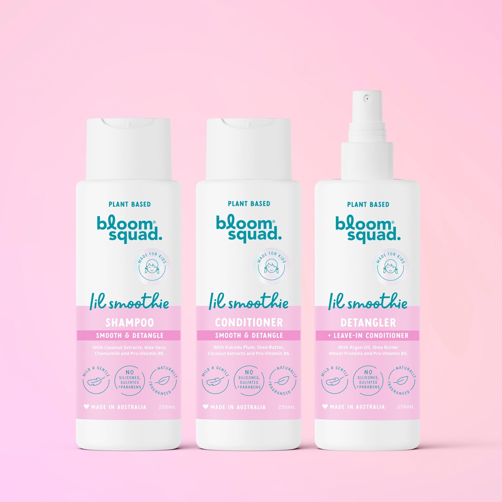 Lil Smoothie® Kids Shampoo | Conditioner | Detangler Spray - Bloom Squad® Kids Haircare