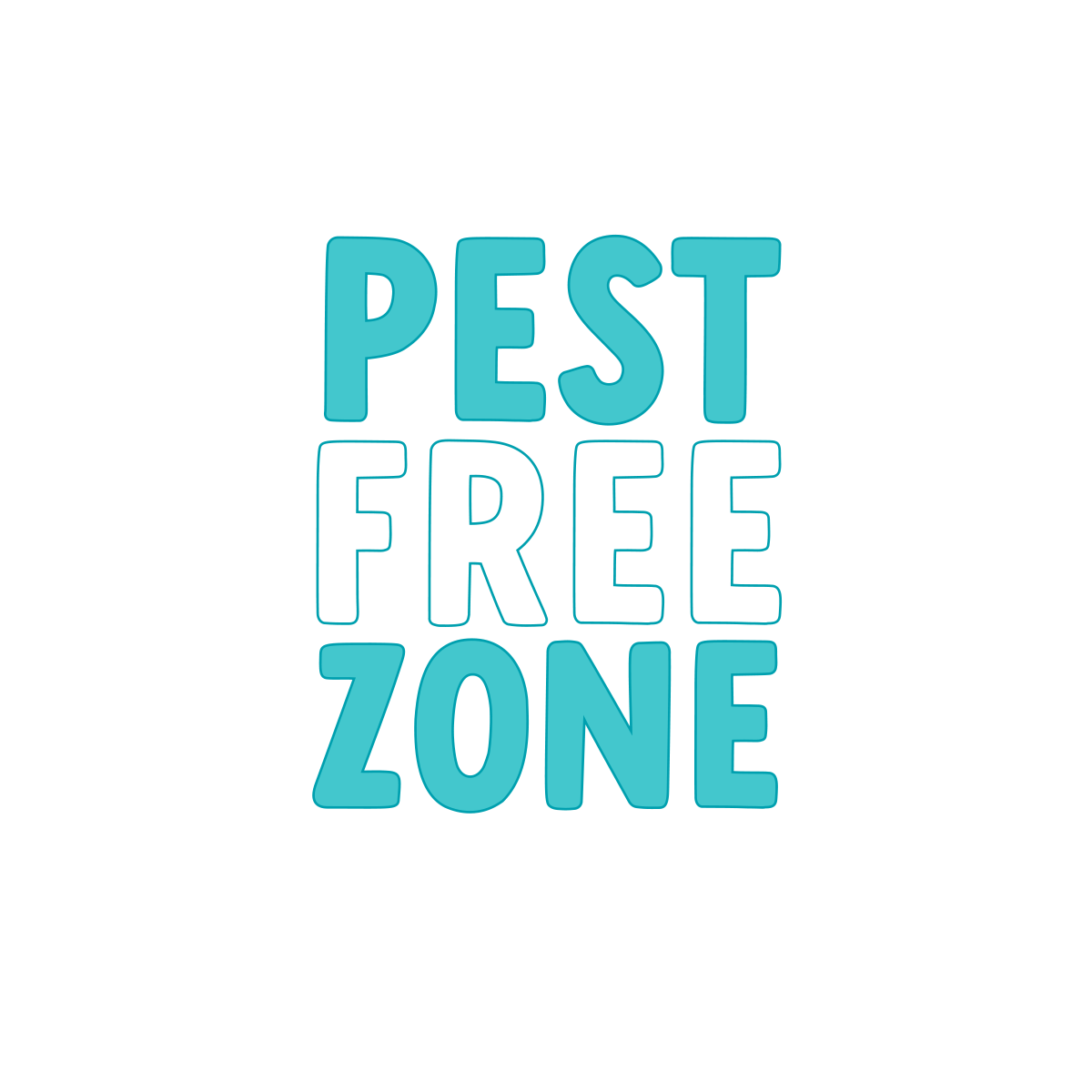 "Pest Free Zone" heading, to highlight that Bloom Squad haircare is Sulfate-free, and free from SIlicones, Parabens, Phthalates, Petrolatum, Mineral Oil, Propylene Glycol, PEGs, Harsh Detergents, Artificial Colours and Synthetic Fragrances. 